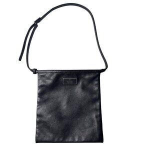 Gucci Black Leather Handbag With Adjustable Strap Made In Italy